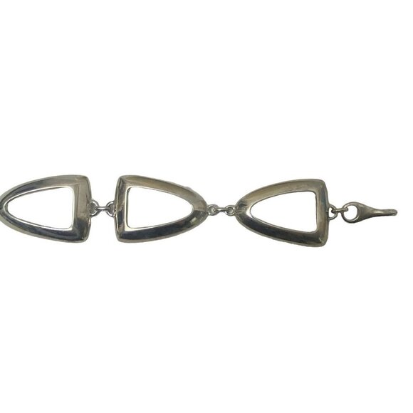 Link Chain Belt Silvertone Metal Made in Italy One Size Adjustable 40" Long - Picture 7 of 12